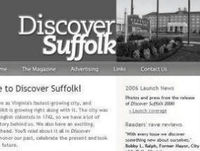 The Discover Suffolk home page